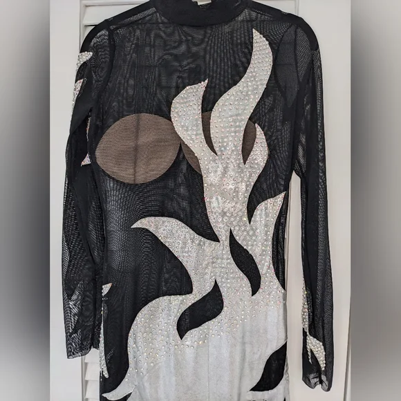 Black Latin Dance Dress - Picture 12 of 12